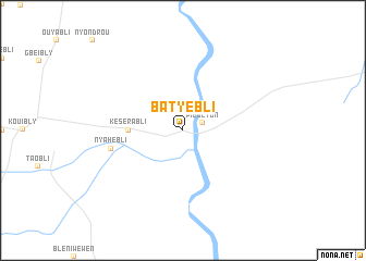 map of Batyébli