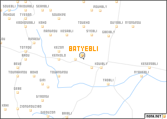 map of Batyébli