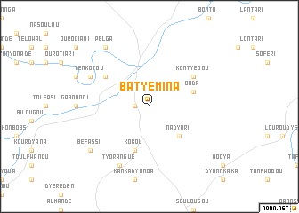 map of Batyèmina