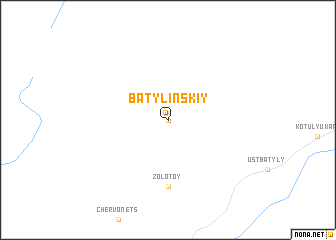 map of Batylinskiy