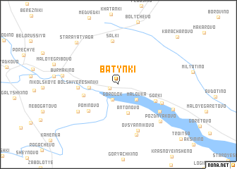 map of Batynki