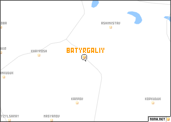 map of Batyr Galiy