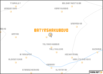 map of Batyrsha-Kubovo