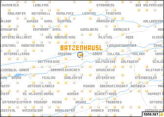 map of Batzenhäusl