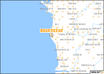 map of Bauang Sur