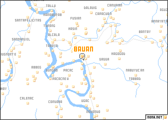 map of Bauan