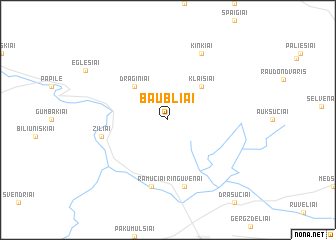map of Baubliai