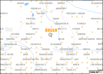 map of Bauda