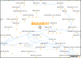 map of Baudement