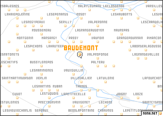 map of Baudemont