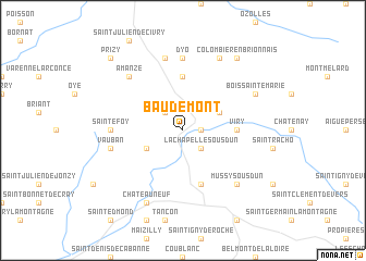 map of Baudemont