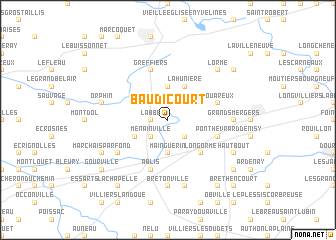 map of Baudicourt