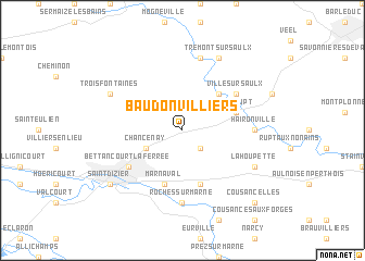map of Baudonvilliers