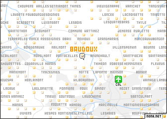 map of Baudoux