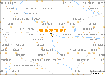 map of Baudrecourt