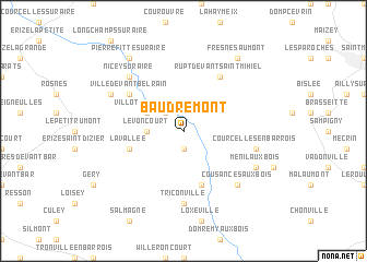 map of Baudrémont