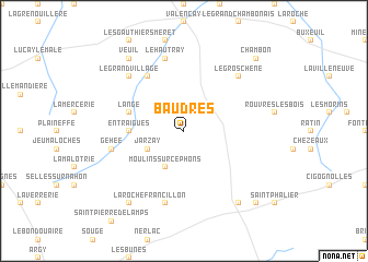 map of Baudres