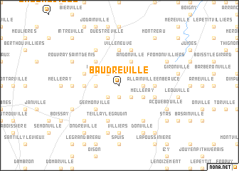 map of Baudreville