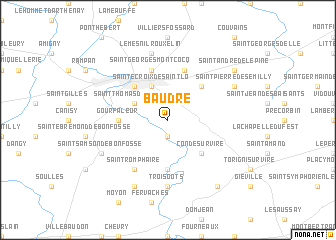 map of Baudre