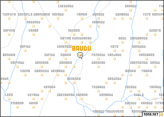 map of Baudu
