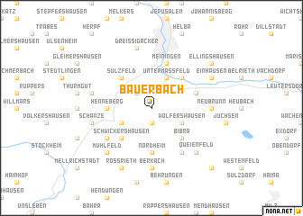 map of Bauerbach