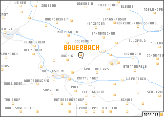 map of Bauerbach