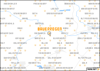 map of Bauerrögen