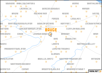 map of Baugé