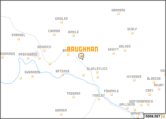 map of Baughman