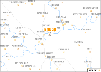 map of Baugh
