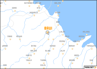 map of Baui