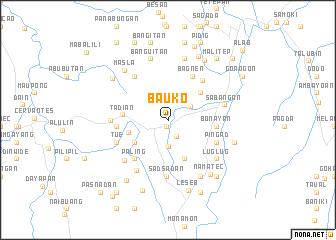 map of Bauko