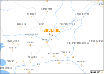 map of Bauladu