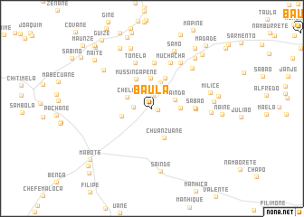 map of Baula