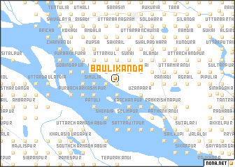 map of Bāulikānda