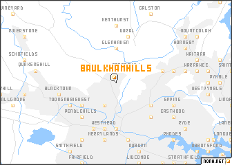 map of Baulkham Hills