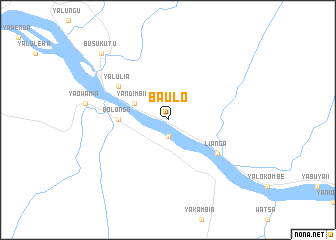 map of Baulo