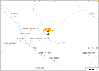 map of Baúl