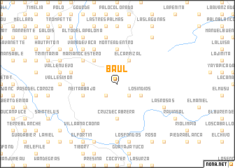 map of Baúl