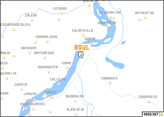 map of Baúl