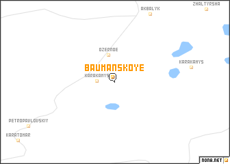 map of Baumanskoye