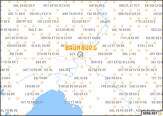 map of Baumburg