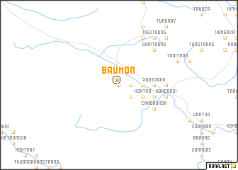 map of Bau Môn