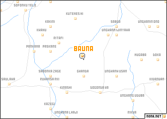 map of Bauna