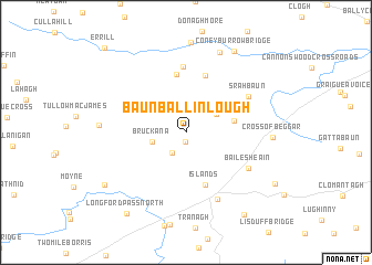 map of Baunballinlough