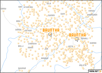 map of Bauntha