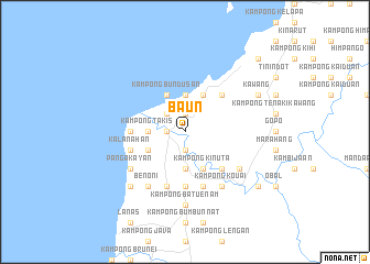 map of Baun