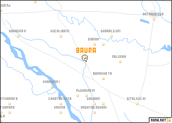 map of Baura