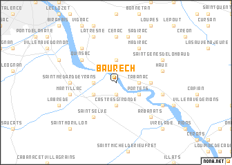 map of Baurech