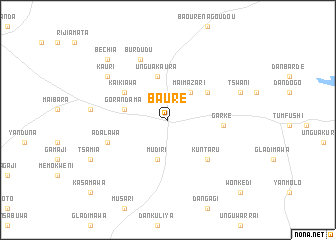 map of Baure